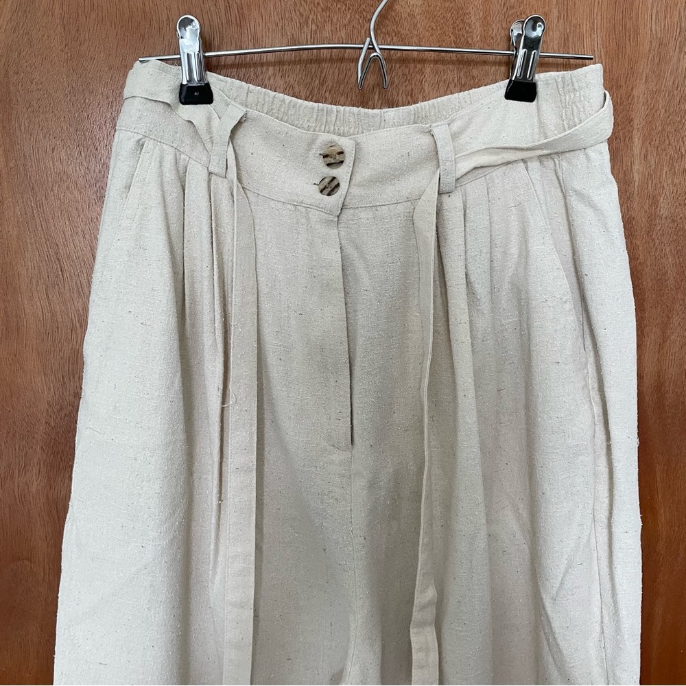 ❌❌ SOLD ❌❌ Raw silk noil pants